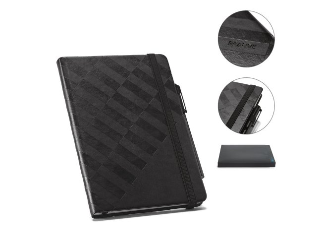 Caderno A5 em Couro Sinttico 21x15cm Com Pauta SP93596 (MB14900.1024)